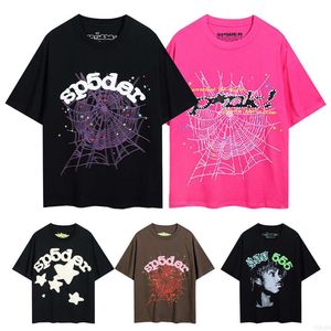 Designer T-shirt Anime Shirts SP5der Mens European Spider 555 Womens T-shirt Fashion Street Brands Web Poloshirt Summer Sports Xopnr