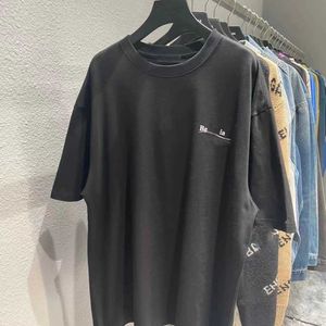 Diseñador T Shirt Balencigas Mujer Primavera Verano Coca Cola Ola Carta Cuello redondo Algodón Manga corta Versión suelta Balenciagas para hombres y mujeres 2023 HGP