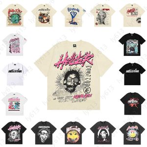 Designer T-shirt Brand Hellstar Men and Women Clothes Hell Star Clothes Classic USA High Street Shirts Fashion Luxury Cotton Coton à manches courtes Tshirt X288