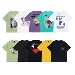 Camiseta de diseñador casual hip hop top Letras de manga corta Camisas estampadas de alta calidad para mujer Jersey con cuello redondo Pareja Camiseta de algodón Camisa de calle para hombres A133