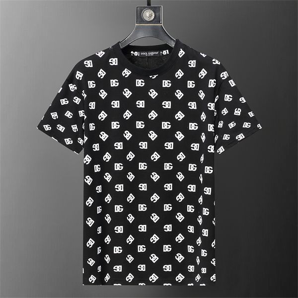 Camiseta de diseñador Camiseta informal MMS con estampado de monograma, top de manga corta a la venta, ropa de lujo para hombre de hip hop, talla asiática 0111