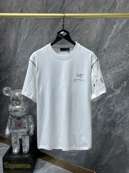 Camiseta de diseñador Camiseta casual MMS con top de manga corta con estampado de monograma para la venta Ropa de hip hop para hombre de lujo Tamaño asiático 01