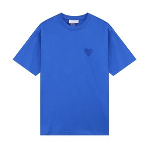 Designer T-shirt T-shirt décontracté jeu Love Heart Classic Men Wonen Tshirt Fashion broderie Men Casual Tshirt Men Vêtements Shirts Couleur Plaine Couleur courte