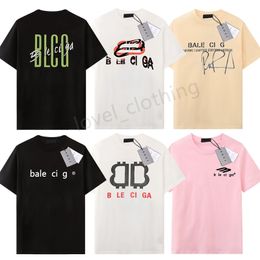 Diseñador T -Shirt For Men Womens T Shirts Summer Shirts Mens Fashion Paris Letters Graphic Summer Summer Manga Short Man Toe Tops Tamaño de ropa XS -XL