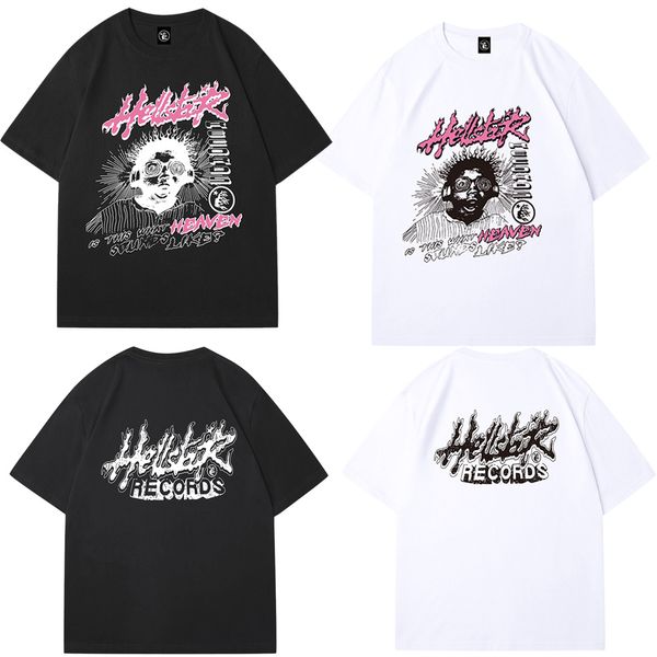 Designer T-Shirt Hellstar Chemise Hommes Vêtements Off Whiteshirt Chemise Graphique All-Match Été T-shirt Street Graffiti Lettres T-shirt Rétro Rappe Hip Hop Hell-star T-shirt