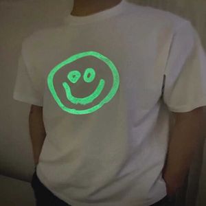 Designer T-shirt High Edition Family Night Light Souring Face Face Fabric Custom Fabrics Crafted avec de l'eau lavée T-shirt solide épais