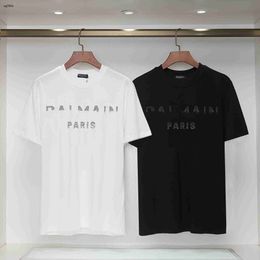 T-shirt de styliste pour hommes, vêtements de marque pour hommes, haut d'été à la mode, logo éclair, col rond, chemise pour hommes, février 03