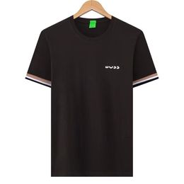 Diseñador Camiseta de diseño para hombres Camiseta de diseño para hombres Camiseta de tripulación de tripulación de rayas de polo