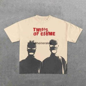 Designer T -Shirt T-shirt Graphics Imprimé surdimensionné surdimensionné Round Tshirt hommes Tshirt Streetwear à manches courtes Y2K T-shirt Harajuku Gothic Hip Hop Topsh 722