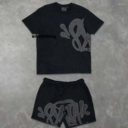 Designer T-shirt Men's Tracksuit Synaworld Y2K Suit Tracksuis Hens Hip Hop Lettre imprimé surdimension