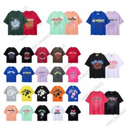 Designer T -shirt Men Shirt 555 Angel T -shirt Dames SP5555 HOWESTHIRTS HIP POP KORTE MOEVEN Loose T -shirts Katoen T -shirts High Street PUA97B#