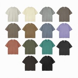 Designer T-shirt Men Shirt Femmes Tshirt Couleur de luxe Color Coton Coton Washed et en détresse W1BJ #