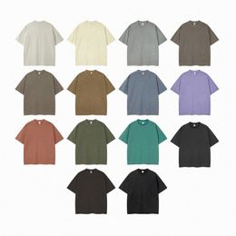 Designer T -shirt Men Hirt Women T -shirt Luxe Solid kleur Katoen gewassen en noodlijdende T -stukken B76J#