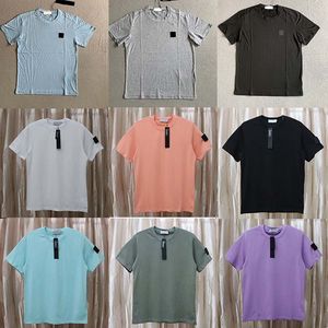 Camiseta de diseñador para hombre y mujer, camiseta de lujo, sudadera de diseñador, camisetas para hombre, insignia bordada básica clásica, algodón suelto, pequeño, redondo, transpirable, cuello redondo, camiseta