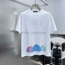 Designer T-shirt Mens Summer Nouvelle marque de mode Modèle de citrouille décontractée