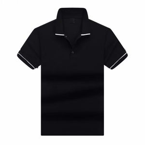 Camiseta de diseñador Camiseta de manga corta de algodón puro Jersey de solapa Camiseta con cuello alto de alta gama para hombre Camisa polo grande moderna y holgada Ropa para hombres