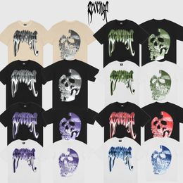 Designer T-shirt Revenge Tshirt Revenge Skull Print Street Style Hip Hop Couple de manches courtes