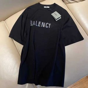 Designer T -shirt Rhinestone Casual Man Dames T -stukken Letters Afdrukken Korte mouwen Top Verkoop mannen Hip Hop kleding