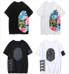 Diseñador camiseta camisa de tiburón para hombres camiseta de camuflaje de doble cara camuflaje de camuflaje de camufla