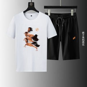 Designer T-shirt short Tshirt Two Piece Set Men Men Woman Fashion Coton Coton Tee Tee Set M-4xl Taille