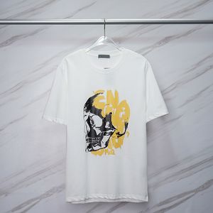 Designer T-shirt zomer los anti-krimp sport MAQUEE 727285QUZ220900 heren shirt aquarel graffiti katoen gebreid T-shirt maat S-2XL