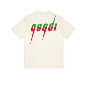 Camiseta de diseñador Camiseta estampada de manga corta de verano Hombres Mujeres Amantes Camisetas de lujo Moda Algodón puro Tamaño de alta calidad S-2XL