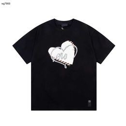 designer t-shirt dames merkkleding voor dames zomertops mode hartvormig logo bedrukt damesshirt met korte mouwen Jan 05