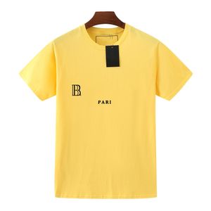 Camiseta de diseñador Ropa para mujer Botón de diseño para hombre Manga corta Algodón de peso de lujo 210G Estampado de letras XS-2XL Precio de pares al por mayor 10% de descuento V0B4