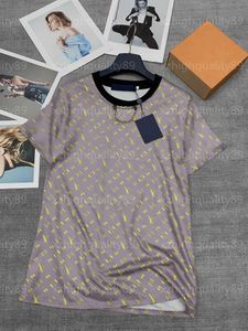 Designer T-shirt tshirt tshirt fashiont Tee Allover Top Metal chaîne métal