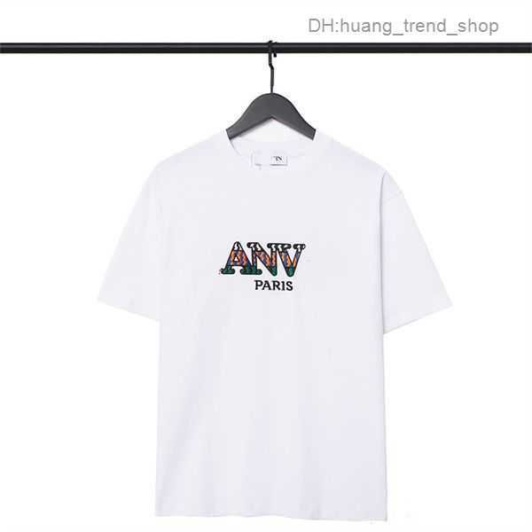 Camisetas de diseñador 2023 Lanvin Nuevo estilo Algodón Suave Antiarrugas Retro Decorativo Graffiti Impresión Letras Casual Amantes de los estudiantes Manga corta Tamaño EUR S-XL 3 292K