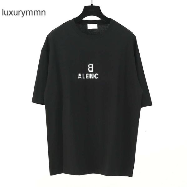 T-shirts de créateurs Balencigs Sweats à capuche Sweatshirts pour hommes B mosaïque Paris portrait bande à manches courtes mode décontractée T-shirt noir pour hommes et femmes