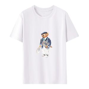 T-shirts de créateurs, nouveaux polos à manches courtes en coton, hauts imprimés ours, vêtements d'été 100% coton