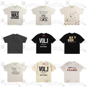 Camisetas de diseñador Galería depentsT Camisas Verano Ropa de lujo Moda Casual Deportes Camisetas de manga corta para hombres y mujeres Serie Negro Blanco Rojo Marrón