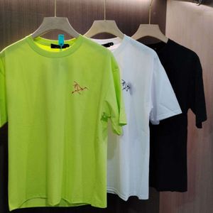 Designer T-shirts hommes t-shirt mode été lettre impression dragon échelle broderie graphique t-shirt en vrac à manches courtes chemise