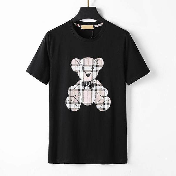 Camisetas de diseño Verano de manga corta Camiseta con estampado de oso pardo Hombres Mujeres Amantes Camiseta de lujo Moda senior Algodón puro tops de alta calidad tamaño M-3XL