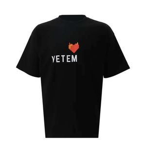 Designer T-shirts VTM Classic Luxury Mens Crop Tops LETTRE LOVE de haute qualité Impression T-shirts Femmes Nouveaux coton surdimension