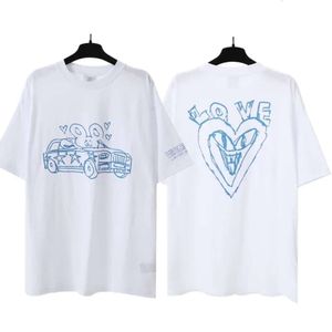 T-shirts de créateurs VTM Classic Luxury Mens Tops Crops Hip-Hop White T-shirts Femmes Nouveaux coton surdimension