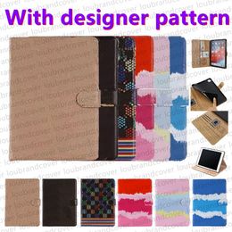 Designer Tablet PC ipad Case para ipad pro 12.9 mini 6 4 5 Case ipad 9th 10th generation 10.9 Air 10.5 Air 4 ipad10.2 ipad Pro 11 pulgadas Fashion Leather Letter Card Holder Cover