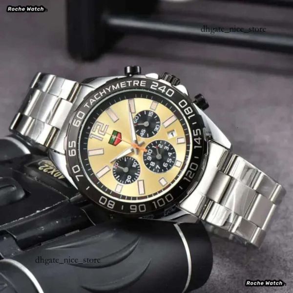 Designer Tag HEUR Watch Chronograph Watch en acier inoxydable Men de luxe Designer Automatic Quartz Tag Watch Mens Auto 6 Hands Watches Wristwatch Watch Mens 852