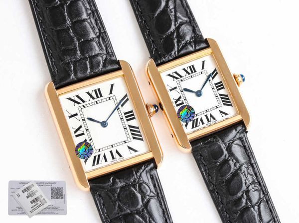 Reloj de tanque de diseñador Solo Relojes automáticos para hombres Relojes de pulsera para damas con diamantes W5200005 9OSO Movimiento mecánico de alta calidad Uhr Montre Cater PRX Luxe con caja