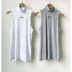 Tshirt Designer Tanks supérieur haut collier anagramme brodé en coton-mélange débardeur shorts