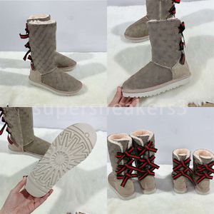 Designer Tasman Pantoufles Tazz Baby Bottes de neige Australie Mini Booties Plate-forme Filles Femmes Boot Winter Fluffy Chaussures pour enfants Daim Laine