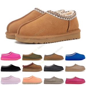 Designer Tasman Pantoufles Tazz Mini Plate-forme Pantoufle Châtaigne Moutarde Femmes Mules Fourrure Slide Flutty Bottes Keey Chaud Seed Boot Bottines Australien 35-42