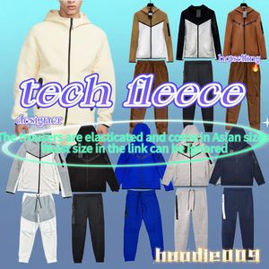 Designer Tech Tech Fleece Designer Mens Woman Pantalon Men Full-Zip Sweat à capuche Pants de survêtement Windrunner Sportswear Veste Réflective Cordon Pocket
