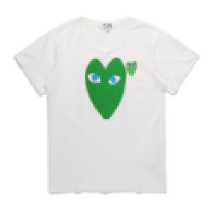 Designer TEE Com Des Garcons PLAY Green Hearts T-Shirt unisexe Japon meilleure qualité taille EURO