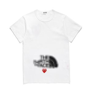 T-Shirt de créateur Com Des Garcons PLAY Logo North Face T-Shirt japon meilleure qualité taille EURO