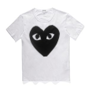 Diseñador TEE Camisetas para hombre Big Heart Mens CDG Com Des Garcons Camiseta XL Marca Blanca con etiquetas