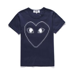 CAMISETA de diseñador Camisetas para hombre AZUL Com des GarCons PLAY Outline Heart Graphic Tee TAMAÑO XL Camiseta para mujer