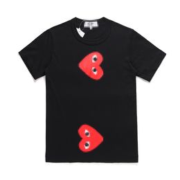 Designer TEE heren T-shirts CDG Com Des Garcons groot hart T-shirt Top XL gloednieuw met tags