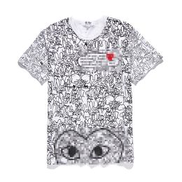 Designer TEE T-shirts pour hommes CDG Com Des GarCons Play T-Shirt Little Heart Basic Men Size XL tee-shirt femme